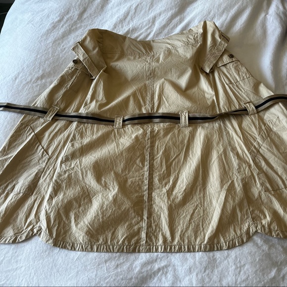 Zara kids shortsleeved cream dress coat w/navy belt - Picture 4 of 5